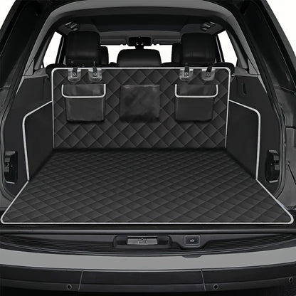 Dog Cargo Liner for SUV Sedan & Van – Waterproof Trunk Mat with Bumper Flap Protector, Non-Slip 600D Oxford, Universal Fit