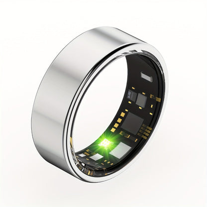 Health Monitoring Smart Ring with Heart Rate HRV Sleep Tracking, Steps Calories Body Temp & Menstrual Cycle – Bluetooth 5.3, iOS & Android