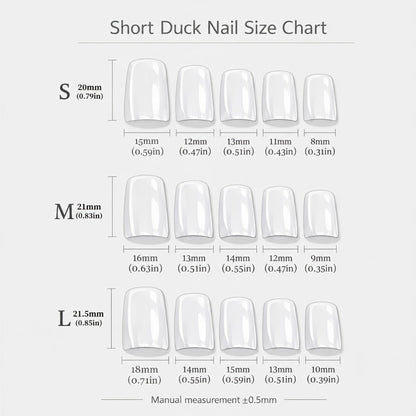 Press On Nails 10-Piece Short Duckbill Acrylic Set with Skull, Cherry, Bow, Rhinestone and Zebra Details