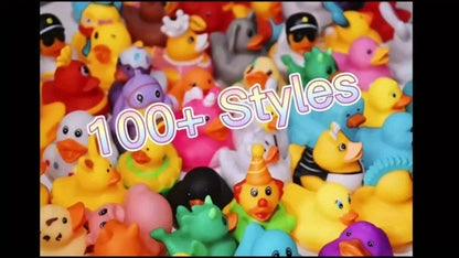 Mini Rubber Ducks Bulk Set, 2" Floating Bath Toy Variety for Kids, Cute Assorted Ducks for Bath Time