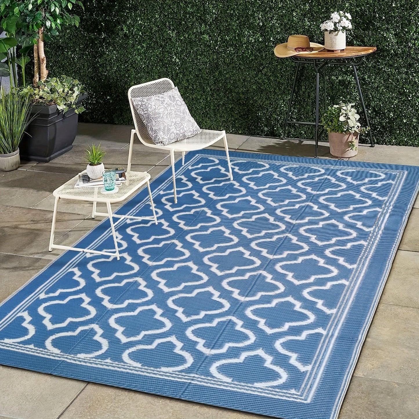 Outdoor Mat | Reversible Foldable Polypropylene RV Camping Patio Picnic