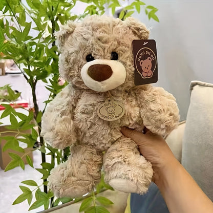 Plush Toy Oversized-Style Teddy Bear in Beige or Brown with Classic Seated Bear Details and Gifting