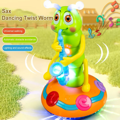Caterpillar Saxophone Toy for Kids with LED Lights & Music - Electric Musical Instrument for Toddlers