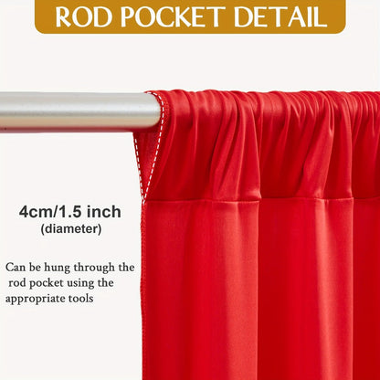 Photography Backdrop 4-Pack 5x10ft Polyester Spandex Background Cloth | Wrinkle-Resistant, Soft & Smooth with Pole Pockets | Wedding