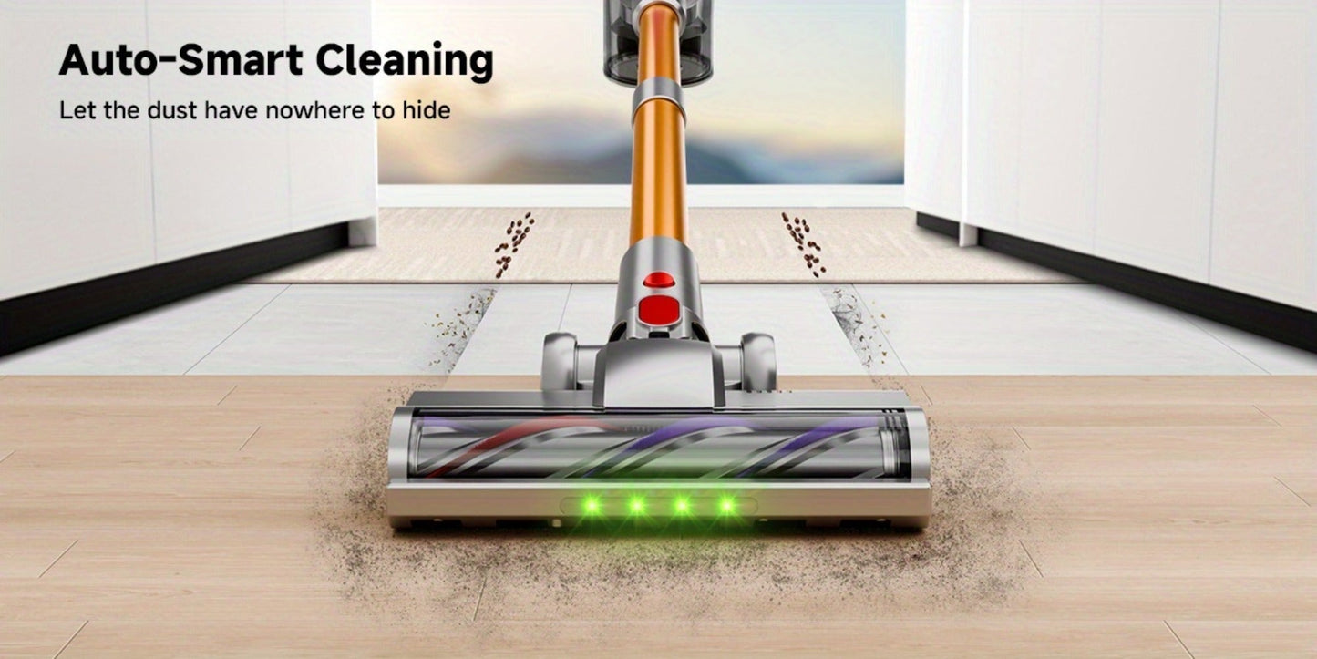 Cordless Vacuum Cleaner 58Kpa Strong Suction 6-in-1 Rechargeable Stick Vacuum for Entryways, Bedrooms and Living Spaces