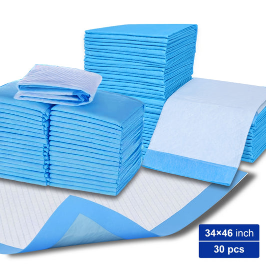 Puppy Pee Pads, Extra Large 34x46 Inch – 6-Layer Leak-Proof Super Absorbent Puppy Pee Pads, 30-Count Pack for Indoor Potty Training