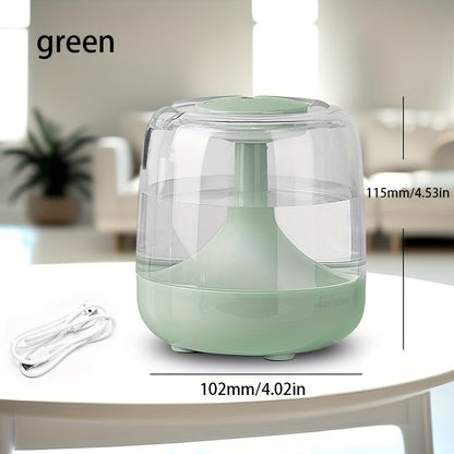Cool Mist Humidifier with 7-Color Night Light & Transparent Tank, USB Quiet Humidifier 24H Runtime