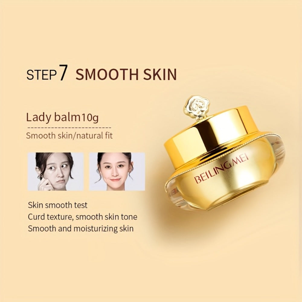 Skincare Gift Set for Women 9pcs Golden Luxury Kit, Niacinamide Collagen Hyaluronic Acid Daily Facial Care Premium Birthday Holiday Gift