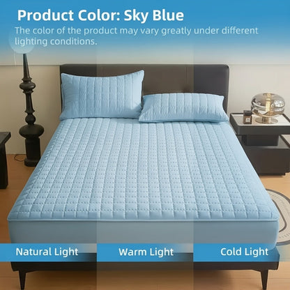 Mattress Protector Cover Soft Breathable Cooling Fitted Sheet Twin Full Queen King Deep Pocket Machine Washable Bed Cover for Home Hotel