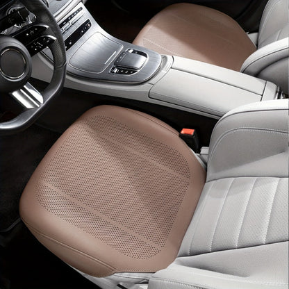 Perforated Car Seat Cushion Single Pad with 45 x 55cm Size and Black, White, Orange or Brown Color Options