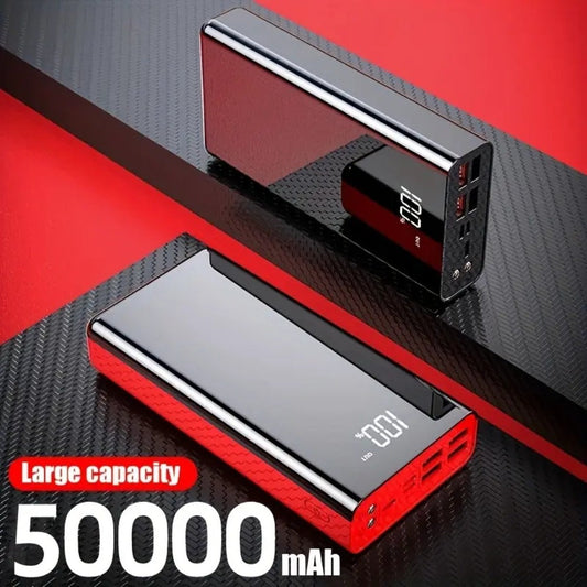 50000mAh High Power Bank Portable Charger LED Display USB-C Micro USB Fast Charging Multi-Port for an Everyday Personal Care Routine