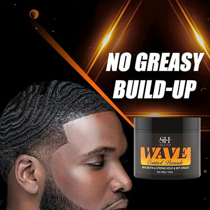 Wave Pomade Set for Men 360 Waves, Glycerin Formula Silky Shine, 4-Piece or 5-Piece Bundle with Silky Durag & Wave Brush