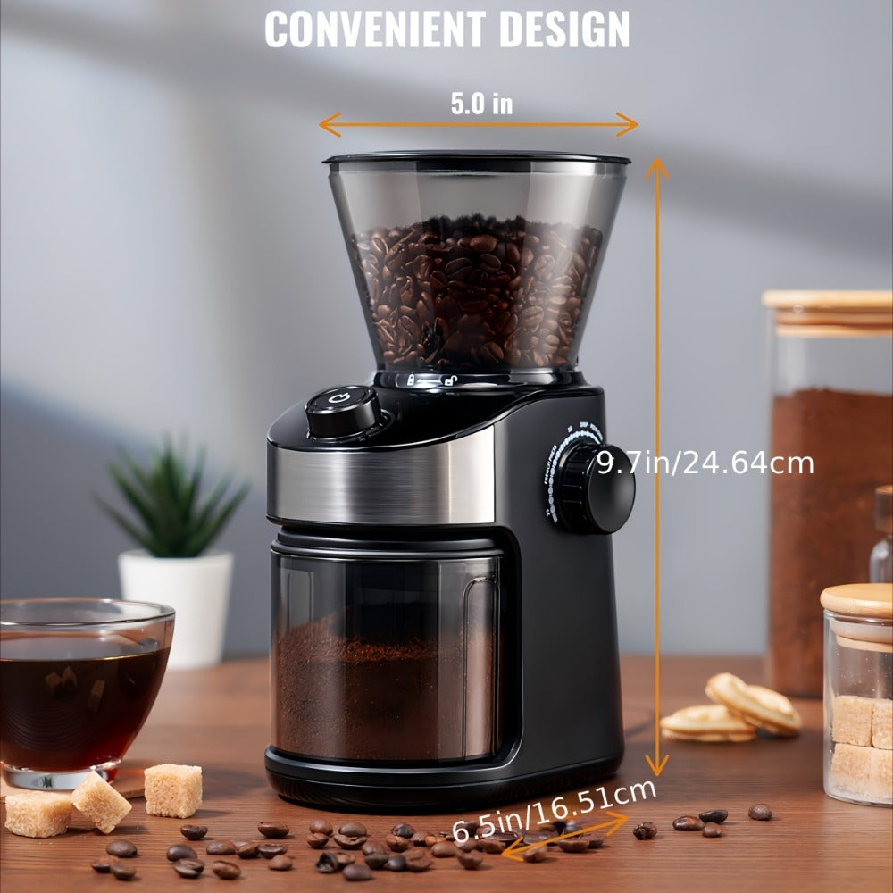 Burr Coffee Grinder Electric, 25 Precise Grind Settings, 40-Second Digital Timer, Adjustable Burr Mill