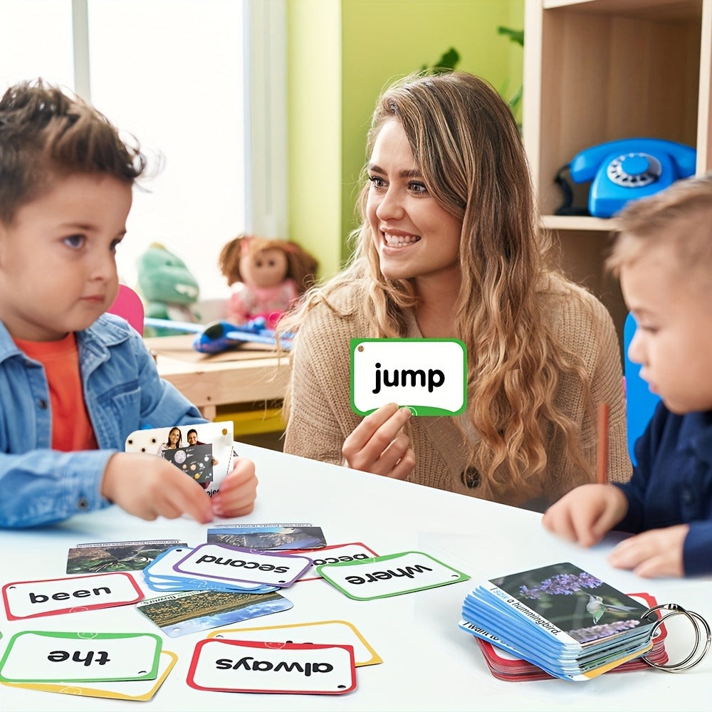 Sight Words Flash Cards 350 Dolch & Fry High Frequency Words, 5 Color-Coded Levels Pre-K to 3rd Grade
