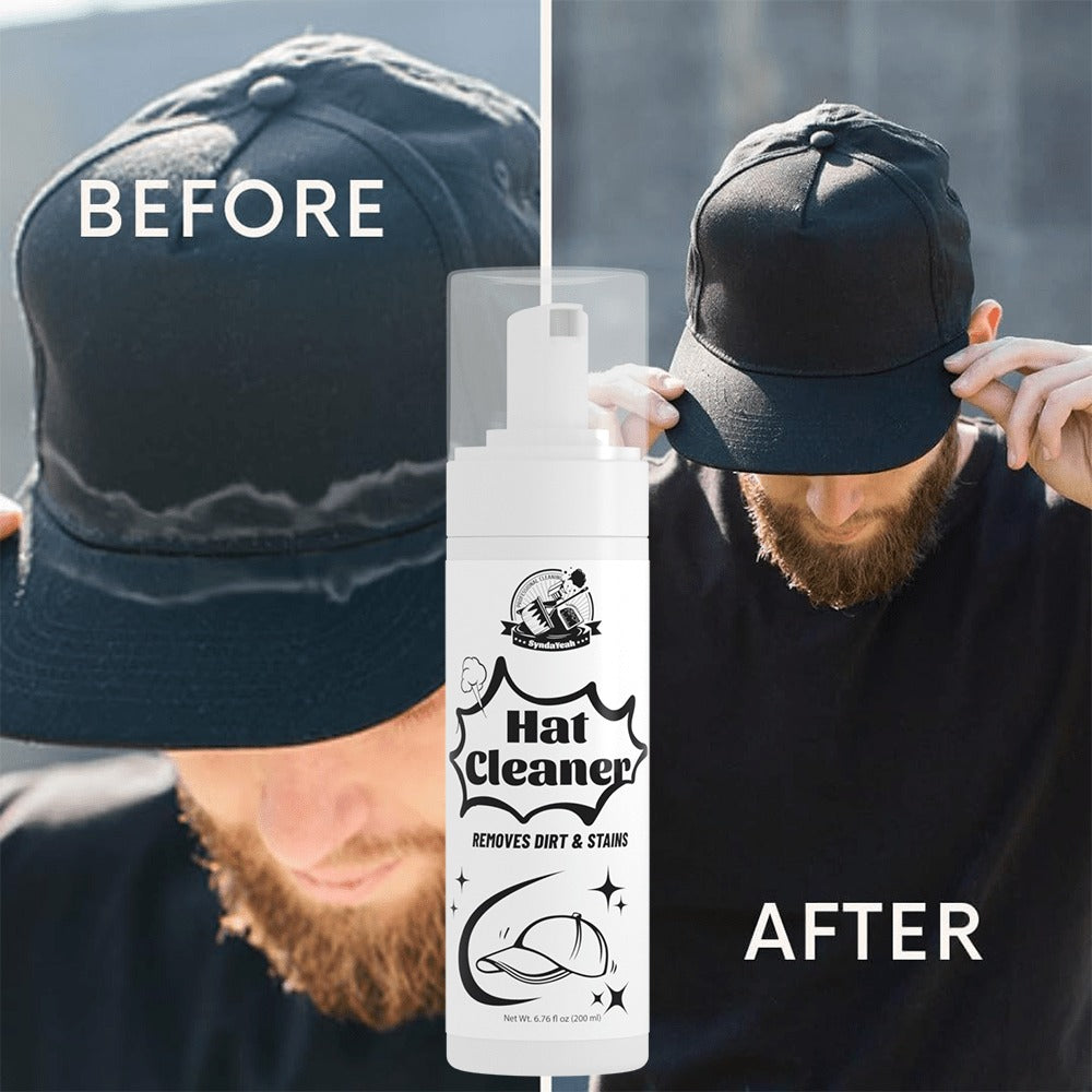 Hat Cleaner Foam Spray – Professional Stain Remover for Wool, Felt & Fur Hats, Removes Dirt, Sweat & Fingerprints, 6.76 Fl Oz (200ml)
