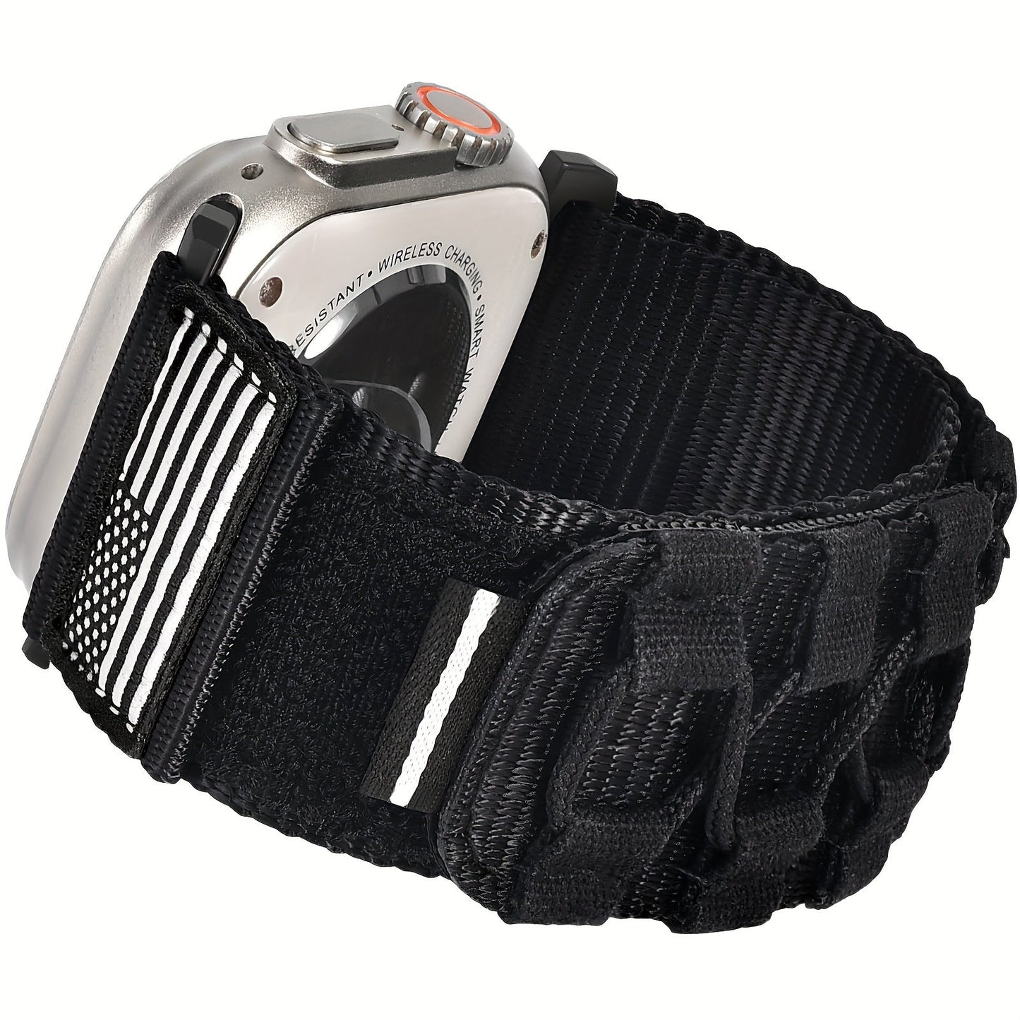 Rugged Nylon Apple Watch Band Men Sport Loop Woven Adjustable Hook Loop Strap Compatible for an Everyday Personal Care Routine