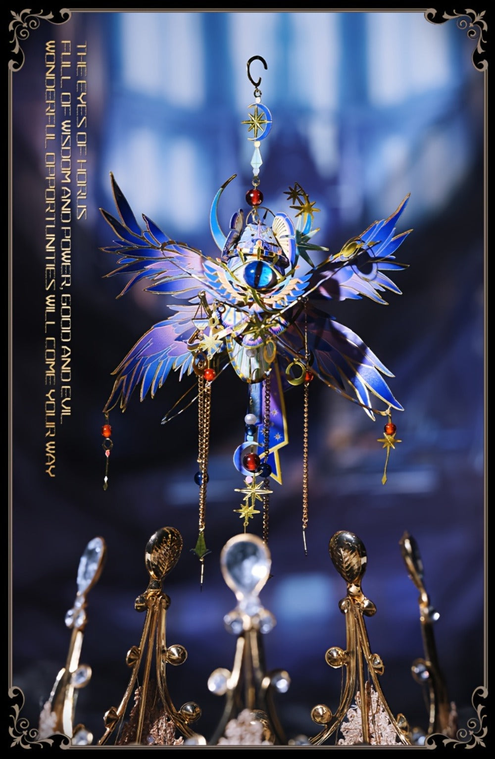 3D Metal Puzzle Model Kit, God's Eye & Angel's Eye MU Assembly, Laser-Cut DIY Craft, Artistic Home & Office Decor