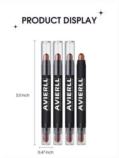 Waterproof Eyeshadow Stick Set 8 Piece, Shimmer, Pearlescent & Matte Eye Shadow Pencils, Creamy Blendable Formula