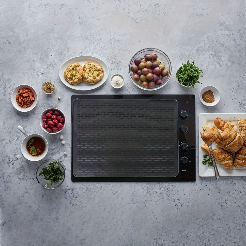 Silicone Stove Top Cover Protector 28x20 Inch, Heat-Resistant Glass Cooktop Cover for Electric & Ceramic Stoves
