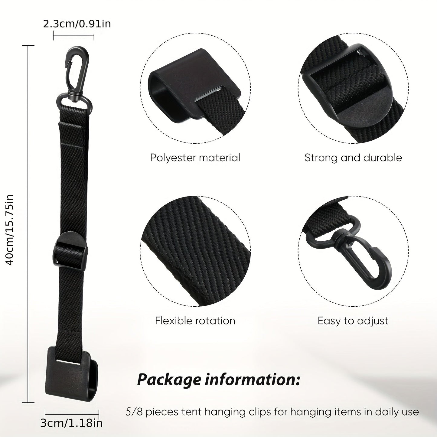 Canopy Hanging Clips for Tent & Vendor Booth – Heavy Duty Clip Set for Hanging Signs, Flags, Lanterns & Banners