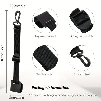 Canopy Hanging Clips for Tent & Vendor Booth – Heavy Duty Clip Set for Hanging Signs, Flags, Lanterns & Banners