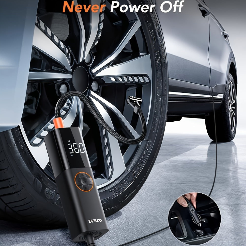 Tire Inflator Air Compressor 150PSI 12V DC Corded with LCD Display, Auto Shut-Off, 4 Preset Modes
