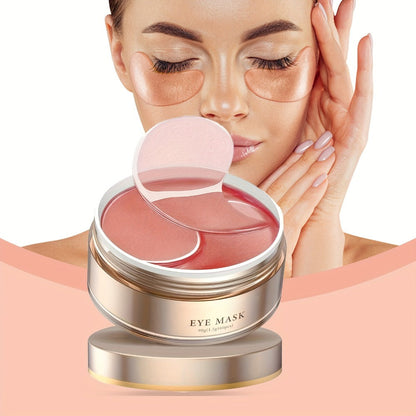 Caffeine Under Eye Patches 60pcs Depuffing Dark Circle Reducer with Hyaluronic Acid Collagen Glycerin Deep Hydrating Moisturizing Eye Mask