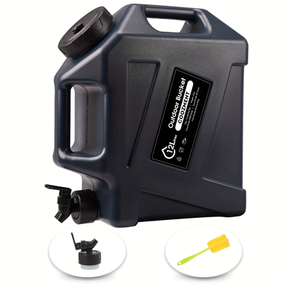 Water Storage Container with Spigot 2 Handles BPA Free PVC Collapsible Water Jug for Camping Outdoor RV Hiking Emergency Survival Portable
