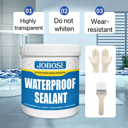 Sealant Liquid Glue 32oz 1KG Leak Agent, Indoor Outdoor Coating for Roof Basement Wall Pipe Crack Sealing