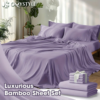 Fitted Sheet Set Cooling Deep Pocket – 2000TC Soft Microfiber Bed Sheet, Shrink Fade Wrinkle Resistant, 11 Colors 4 Sizes