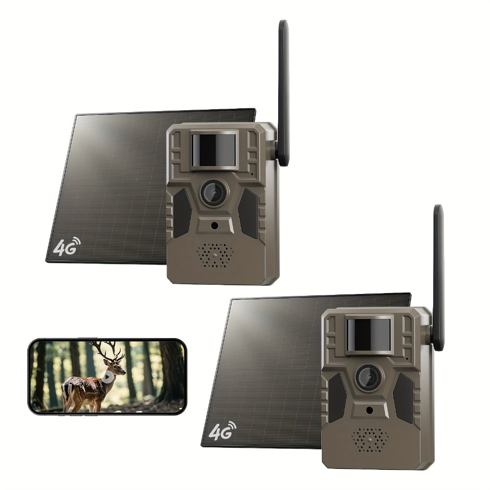 4G Cellular Trail Camera 2K No WiFi Required with Phone App Remote View, Wireless Game Camera for Deer Hunting