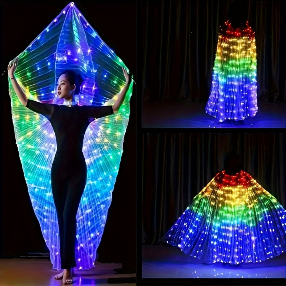 LED Feather Dance Costume Glowing Luminous with the Listed Color, Size or Set Options for Everyday Use