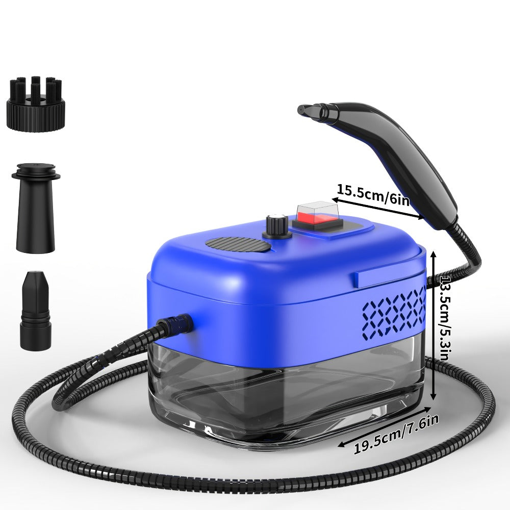 Handheld Steam Cleaner High Pressure 9-Gear Adjustment & LCD Display, 1200ml Water Tank for Home Cooking, Dining and Outdoor Meals
