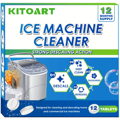 Ice Maker Cleaning Tablets Descaler 12/24/36 Pack for Entryways, Bedrooms and Living Spaces