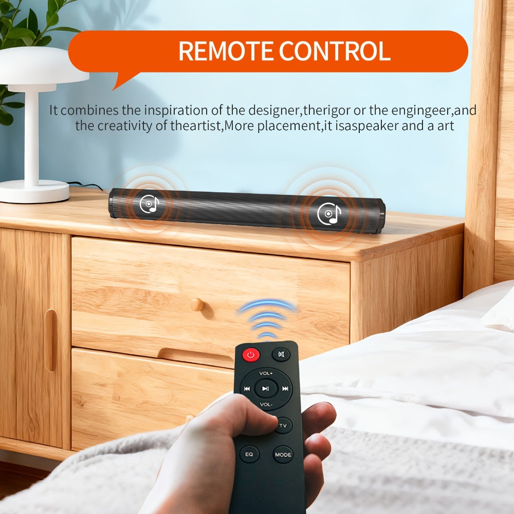 4D Echo Pearl Hi-Fi Soundbar with Subwoofer, Surround Sound Speaker System for TV, Computer & Laptop