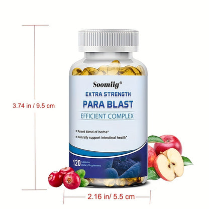 PARA BLAST Gut Cleanse Capsules with Black Walnut Hull, Wormwood & Cranberry for Bath Time, Home Spa and Personal Care