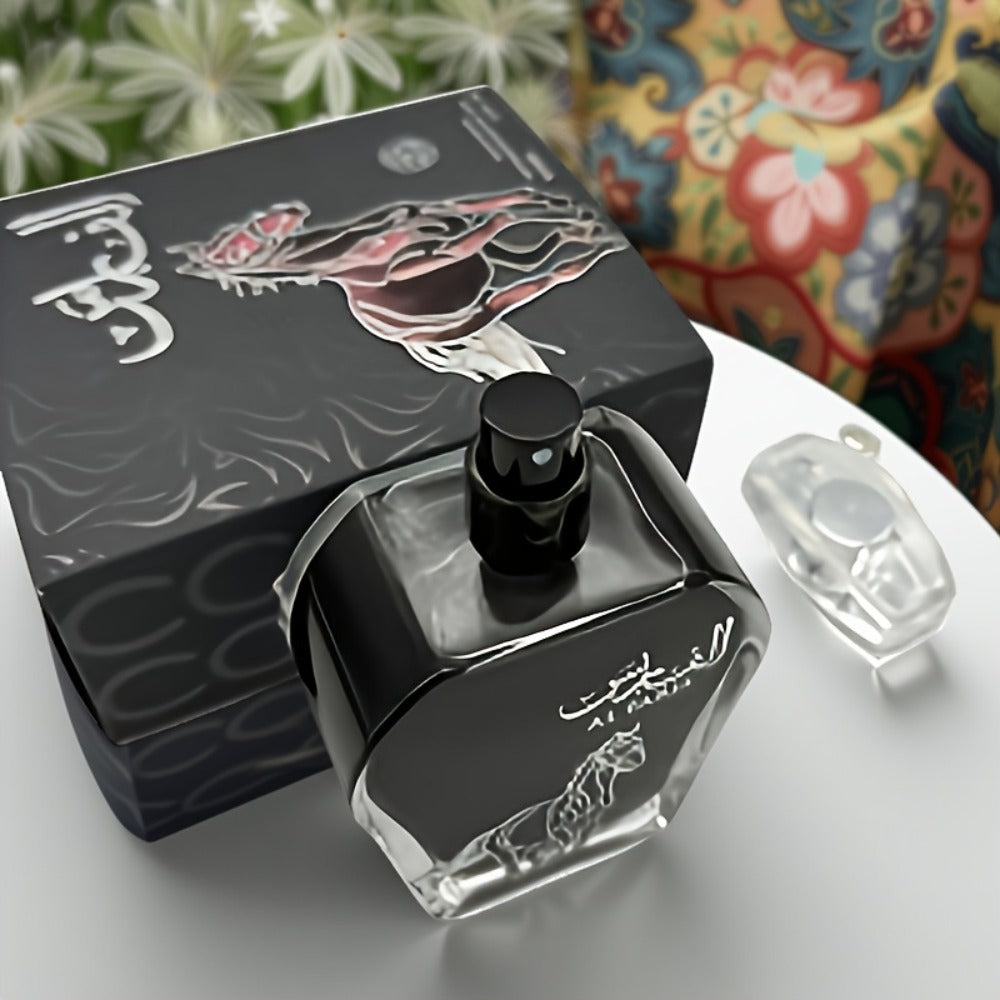 AL FARIS Black Mustang Men Cologne Eau de Parfum 3.38 oz 100ml Dubai Arabian Oriental Fragrance Woody Oud Musk Spray