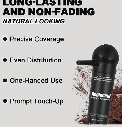 Hair Volumizing Fibers 2-in-1 Kit 30g x 2pcs - Instant Volume for Thinning & Sparse Hair, Fills Part Lines & Hairlines