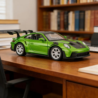 Porsche 911 Die-Cast Collectible Model for Adults, High-Detail Zinc Alloy Display Car for Home Decor Exhibitions