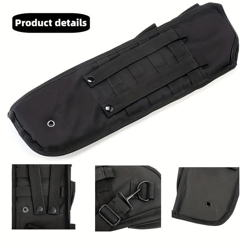 Tactical Shotgun Holster with MOLLE System – 19" 600D Oxford Cloth, Adjustable Strap & Shell Loops, Lightweight Hunting & Shooting Scabbard