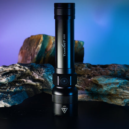 Mini LED Flashlight 18650 Rechargeable Battery, Adjustable Focus & Brightness Zoomable Compact Torch