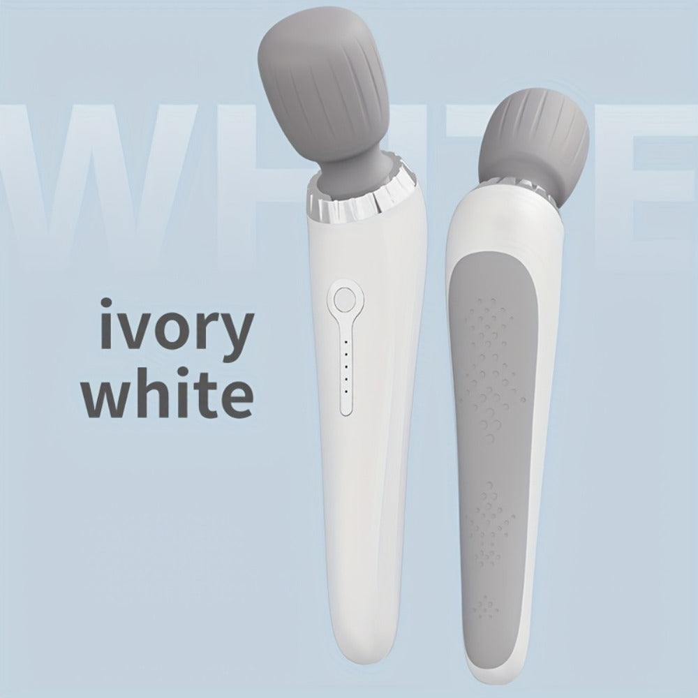 5-Speed USB Rechargeable Handheld Electric Massager Wand, Full Body Vibration Massage for Neck Back