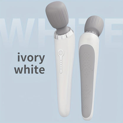 5-Speed USB Rechargeable Handheld Electric Massager Wand, Full Body Vibration Massage for Neck Back