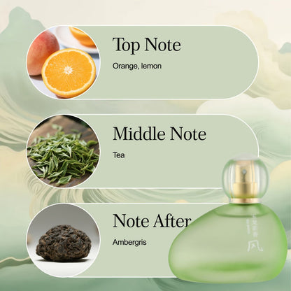 Eau de Toilette Four-Color Fragrance Bottle Selection for Women in Red, Orange, White and Green Styles