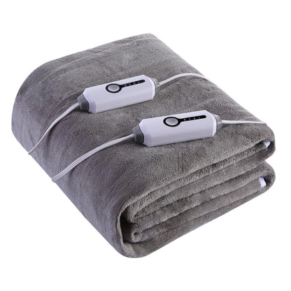 Heated Mattress Pad Queen King Twin Full, Coral Fleece Electric Bed Warmer Under Blanket with 4 Heating Levels