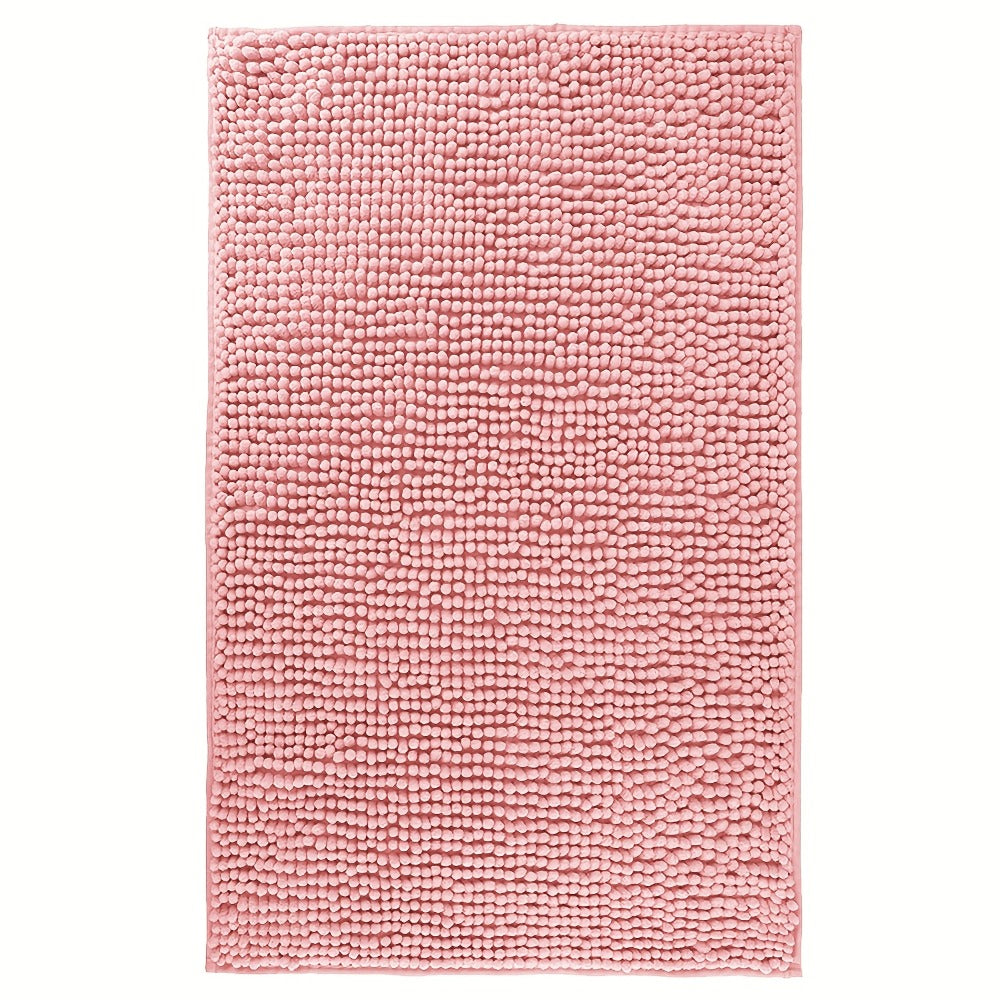 Chenille Bath Rug Extra Thick Bathroom Mat, Multiple Sizes & Colors for Entryways, Bedrooms and Living Spaces