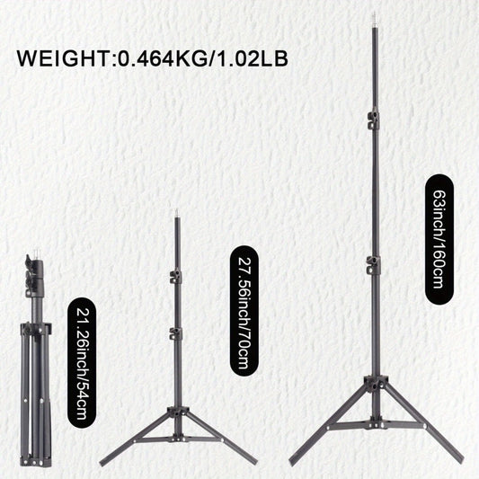 63-Inch Floor Phone Tripod with Two Checkout Models, Adjustable Holder and Optional Gooseneck Arm