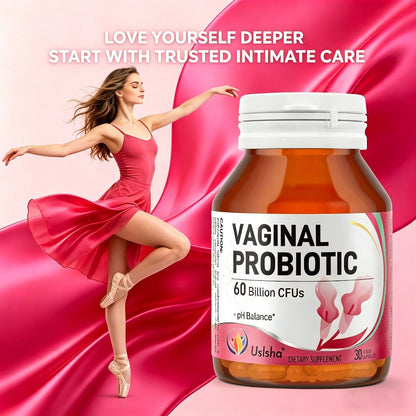 Probiotics for Women 60 Billion CFU 30 Capsules for pH Balance, Yeast Balance, Vaginal Flora & Feminine Health with Cranberry Extract
