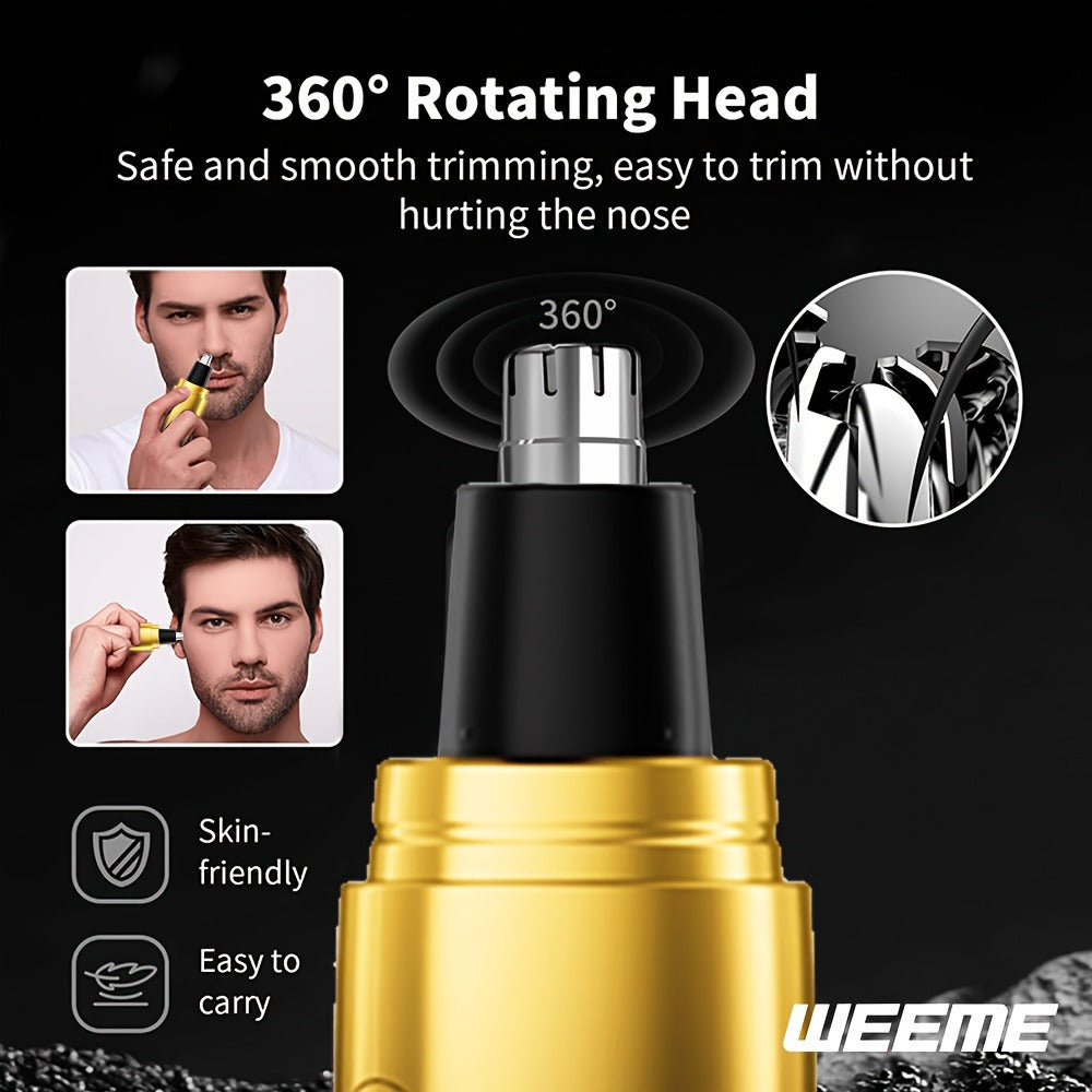 Beard Trimmer Set for Men - USB Rechargeable Hair Clipper & Grooming Kit with Battery Indicator, Comb Attachments