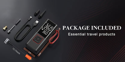 Portable Tire Inflator Air Compressor - 160 PSI 20000mAh Cordless Tire Pump 4X Faster with LED Light for Car